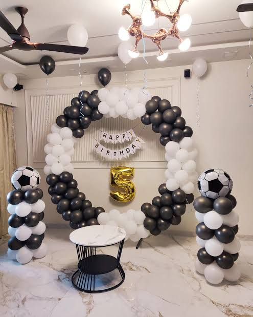 Football theme birthday decoration 