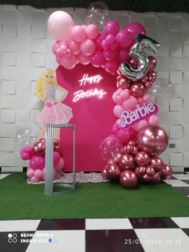 Barbie theme U shape panel 