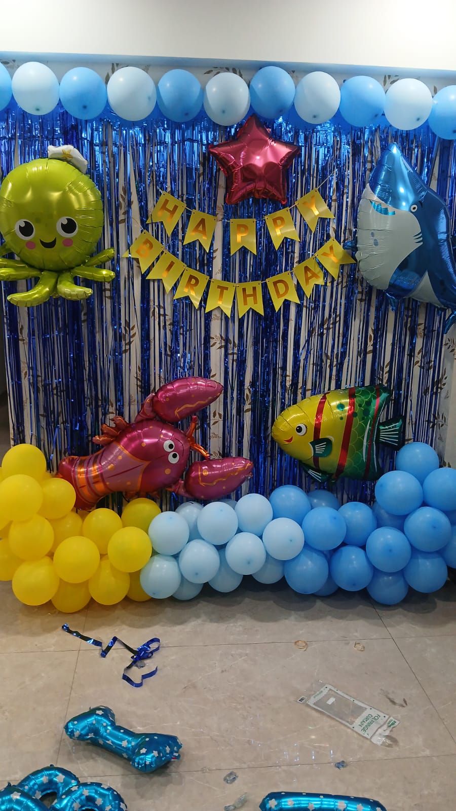 Under the sea / ocean theme birthday decoration 