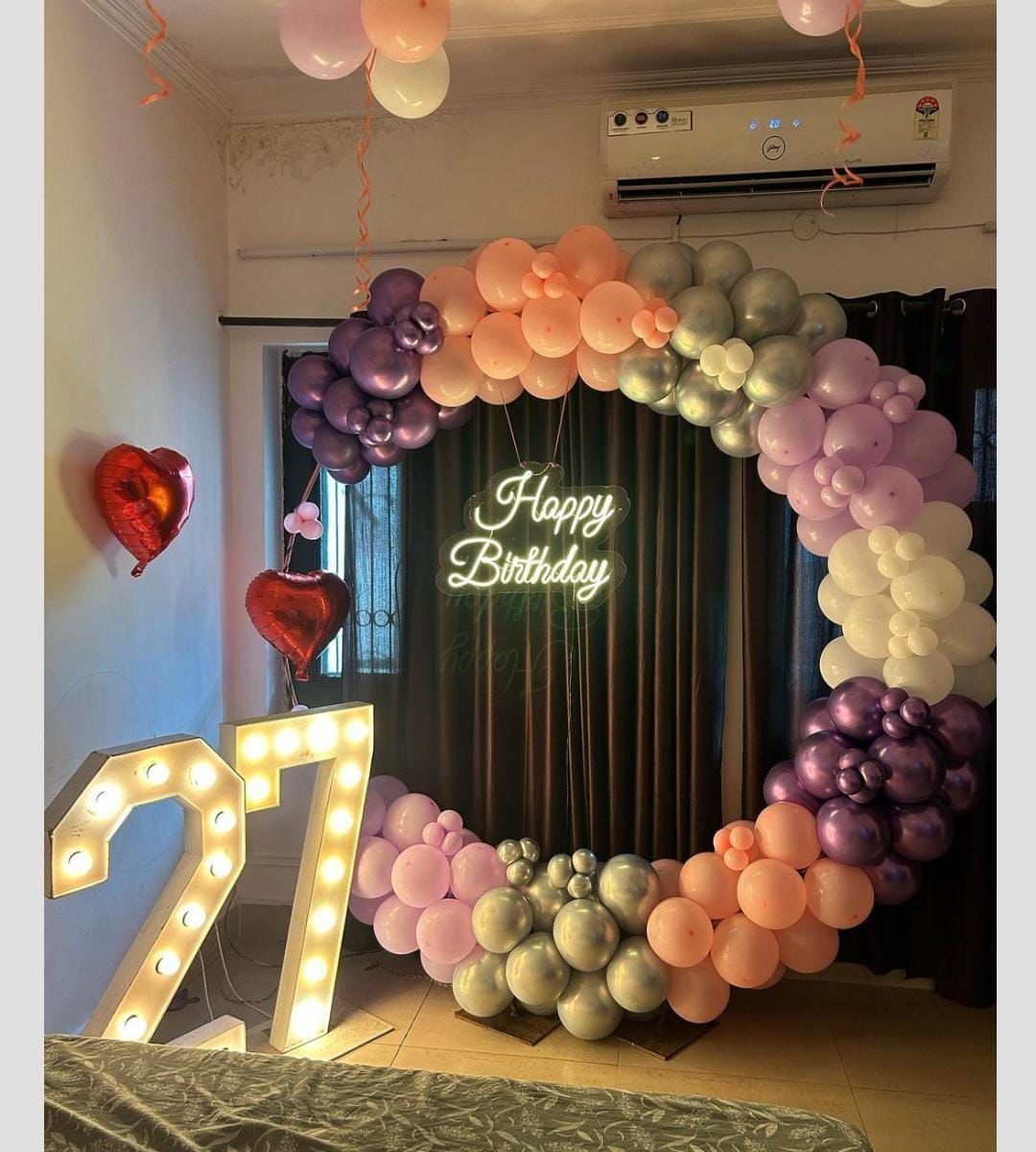27th birthday decoration ring stand 