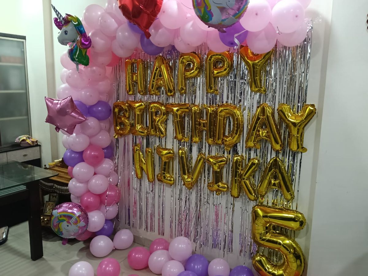 Unicorn theme balloon decoration 