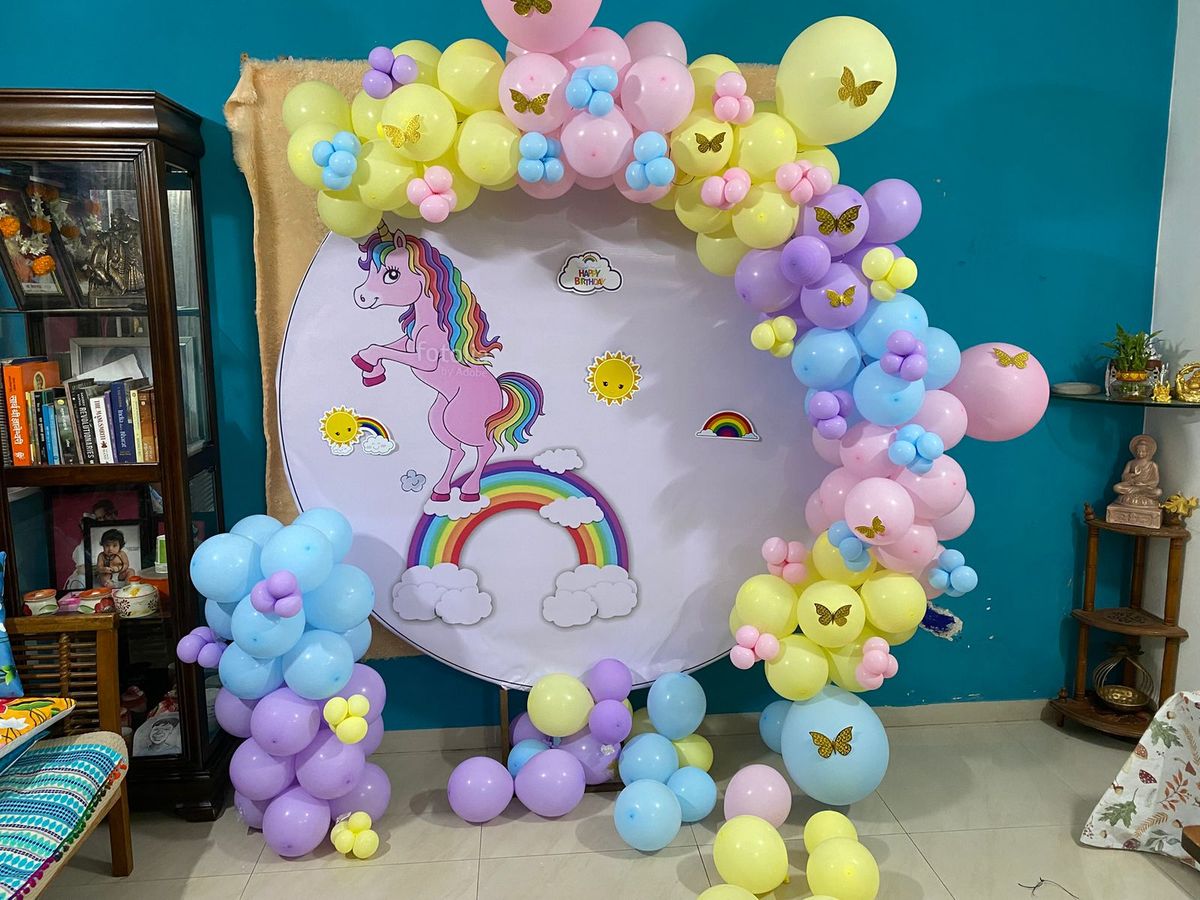 Unicorn theme balloon decoration 