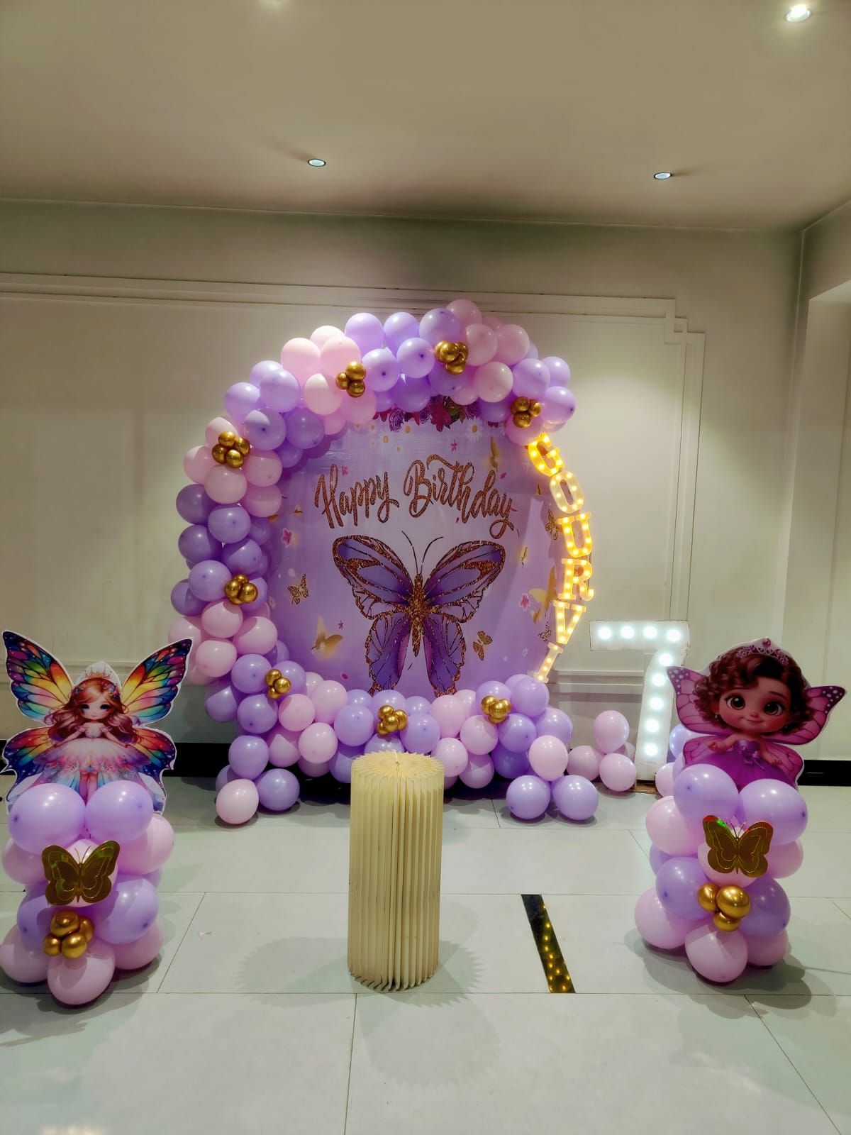 Butterfly theme birthday decoration 