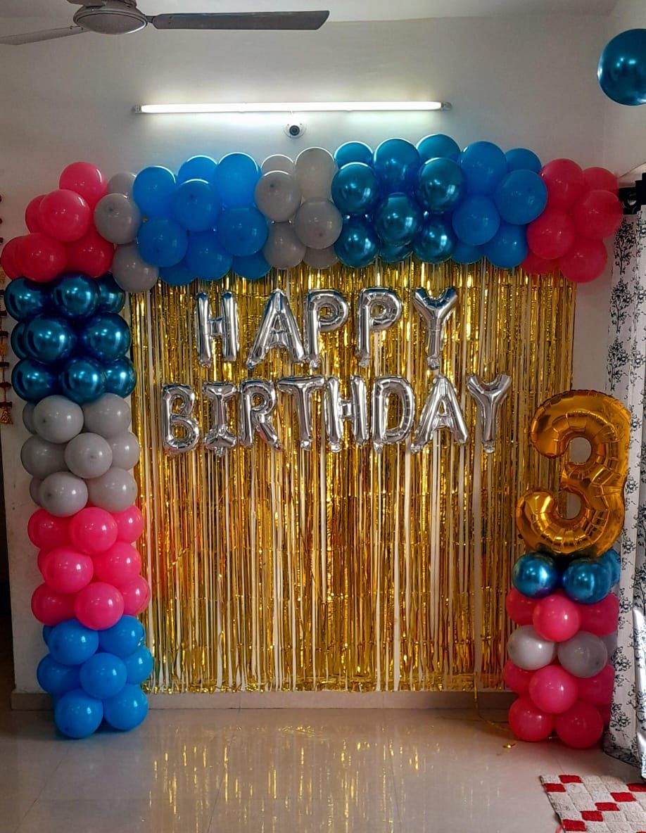 3rd birthday decoration arch 