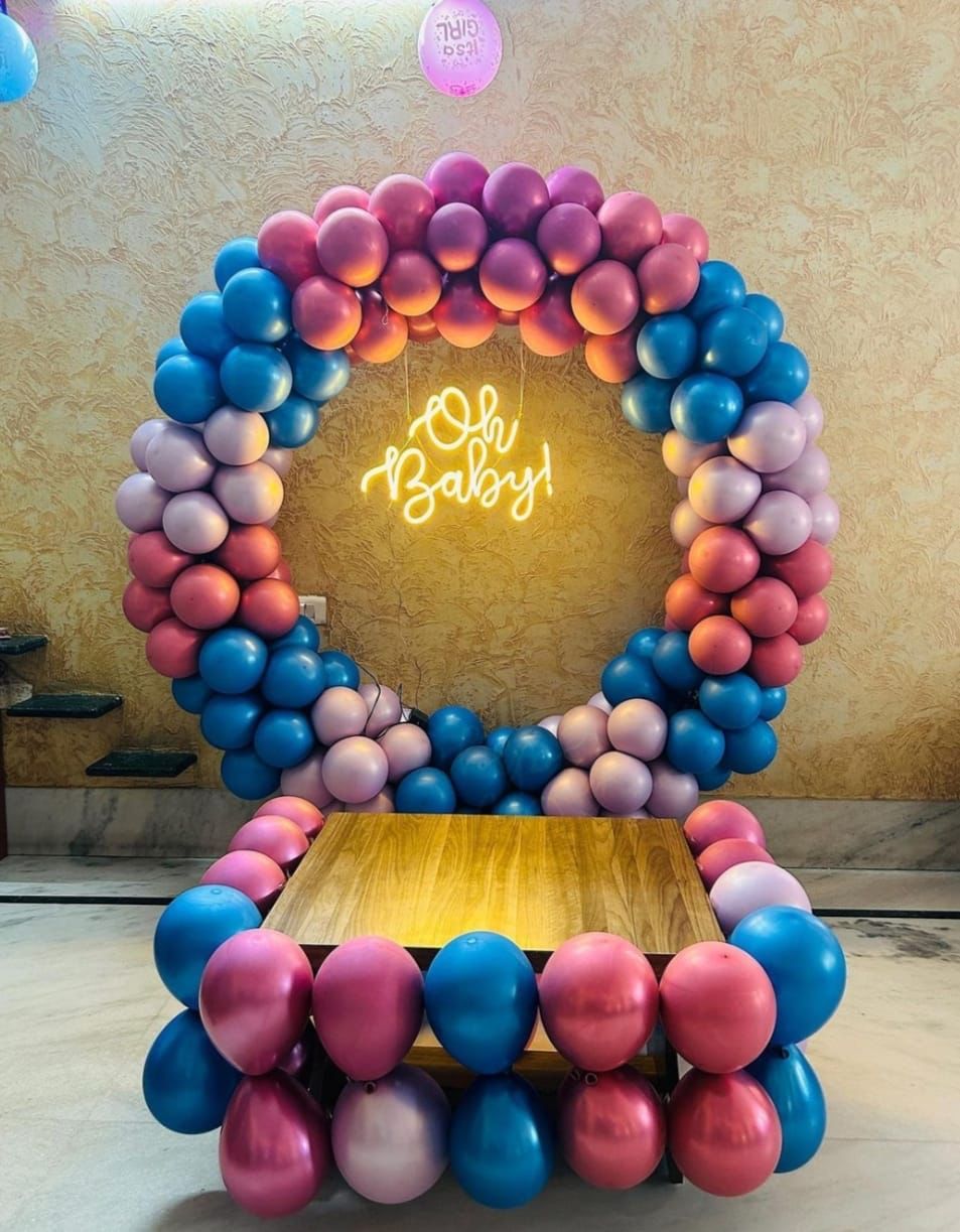 Baby shower ring stand decoration 