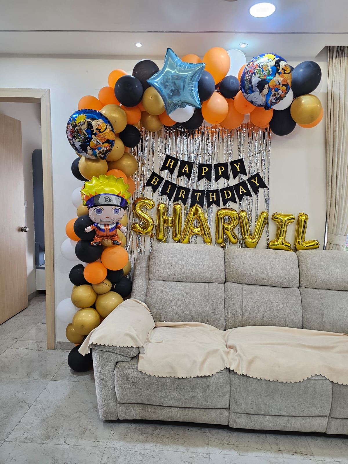 Naruto theme birthday decoration 