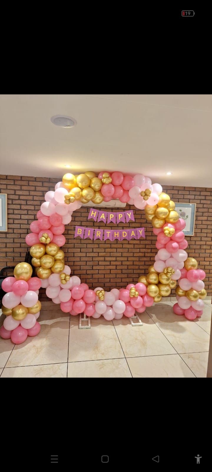 Ring stand birthday decoration 
