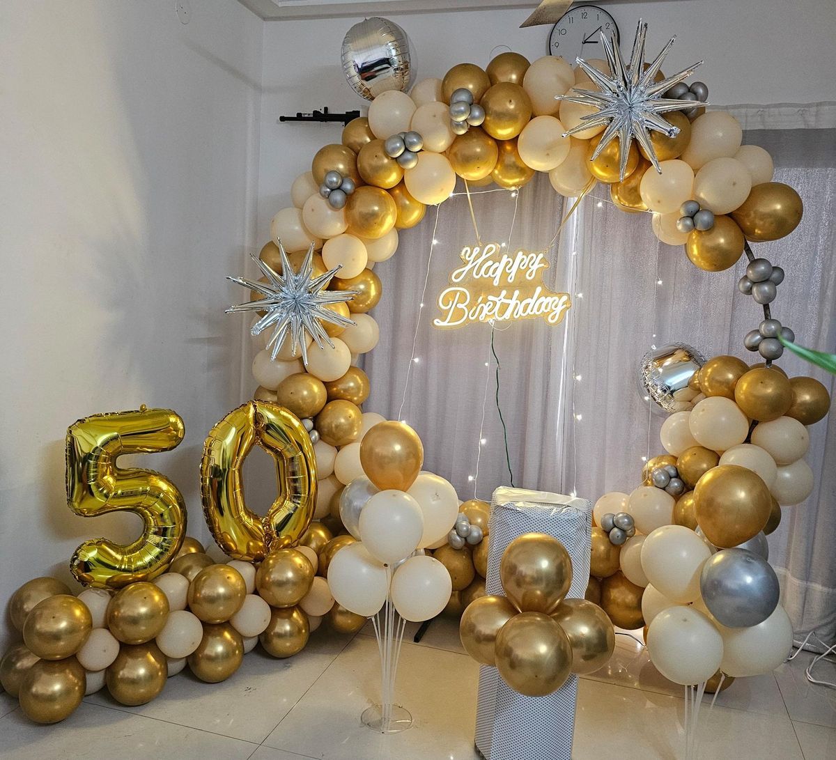 50th birthday decoration ring 