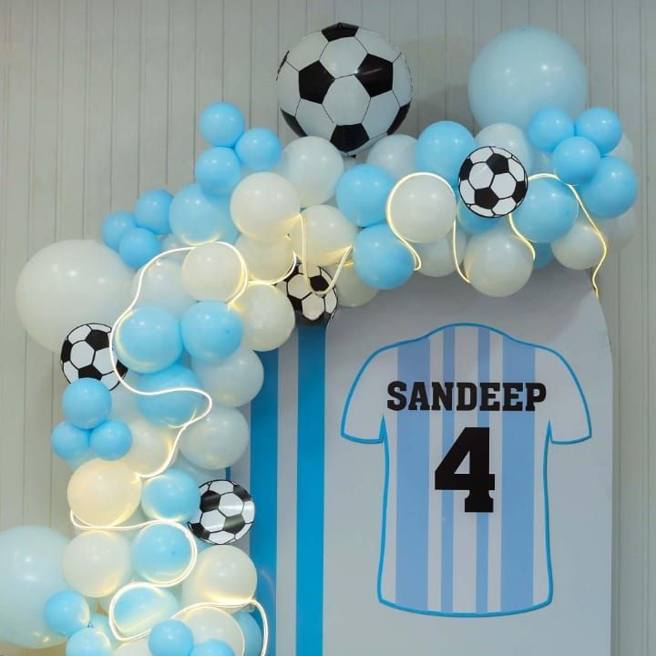 Football theme U panel birthday decoration 