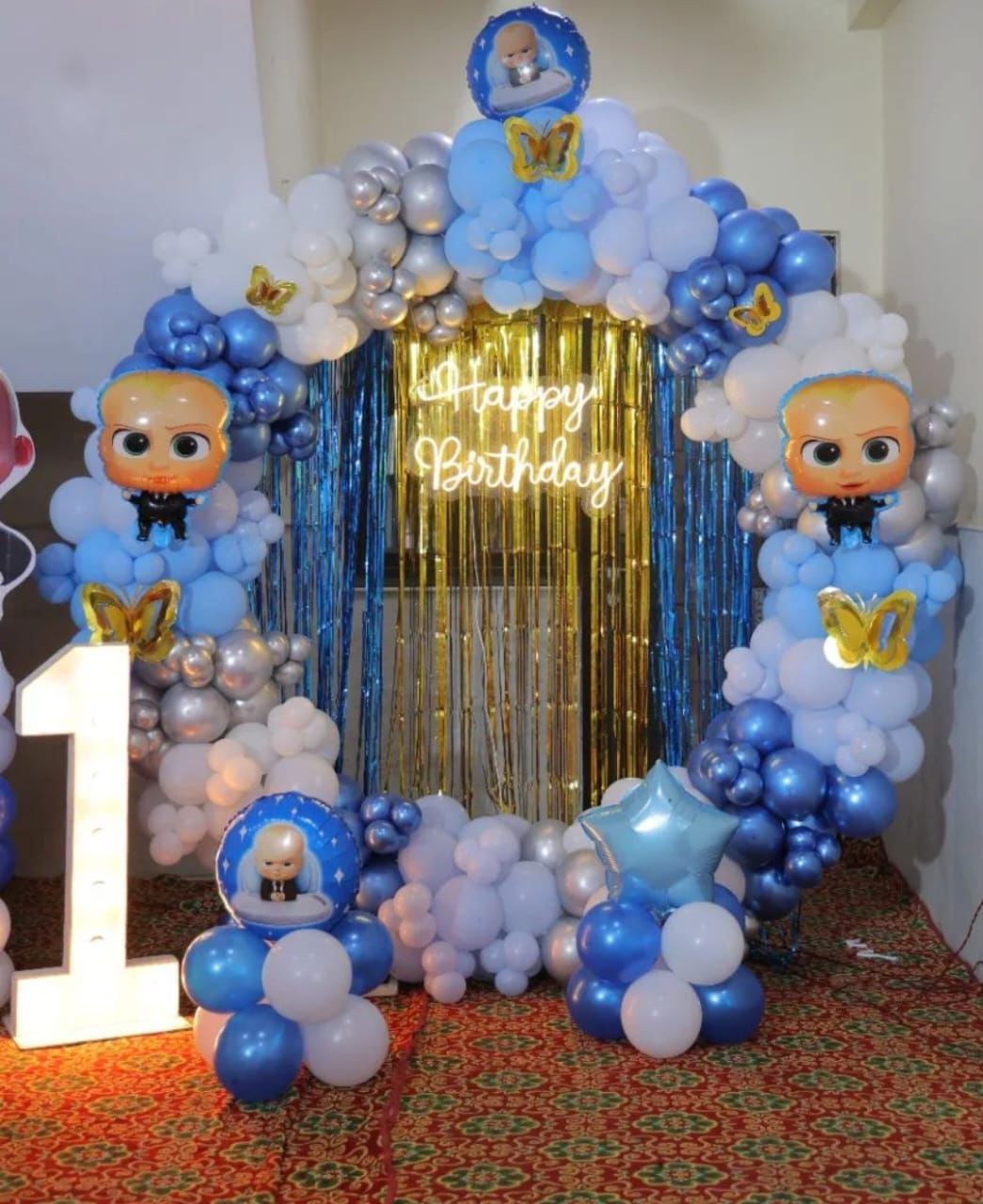 Baby boss 1st birthday decoration 