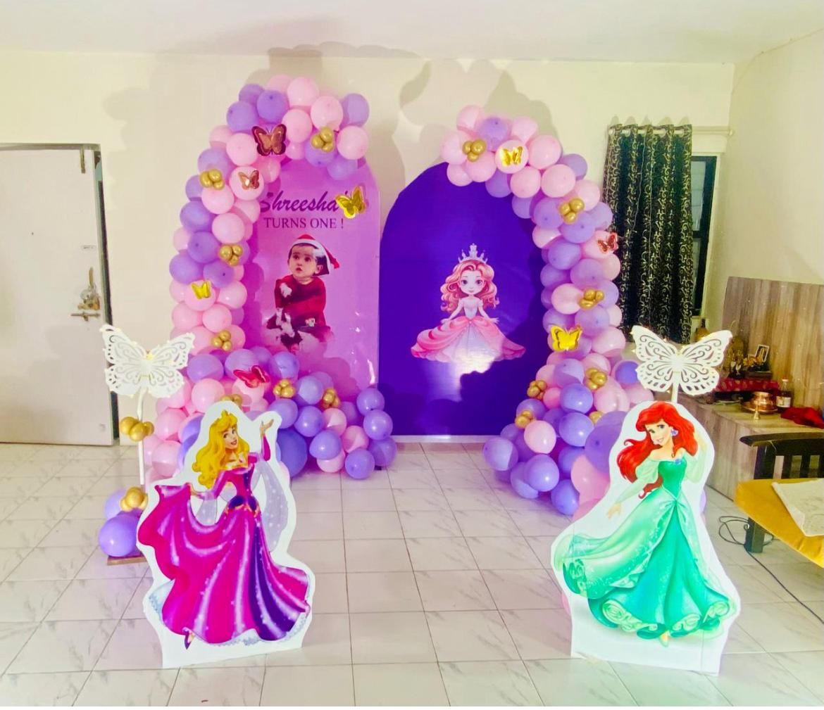Princess theme U shape panel birthday decoration 