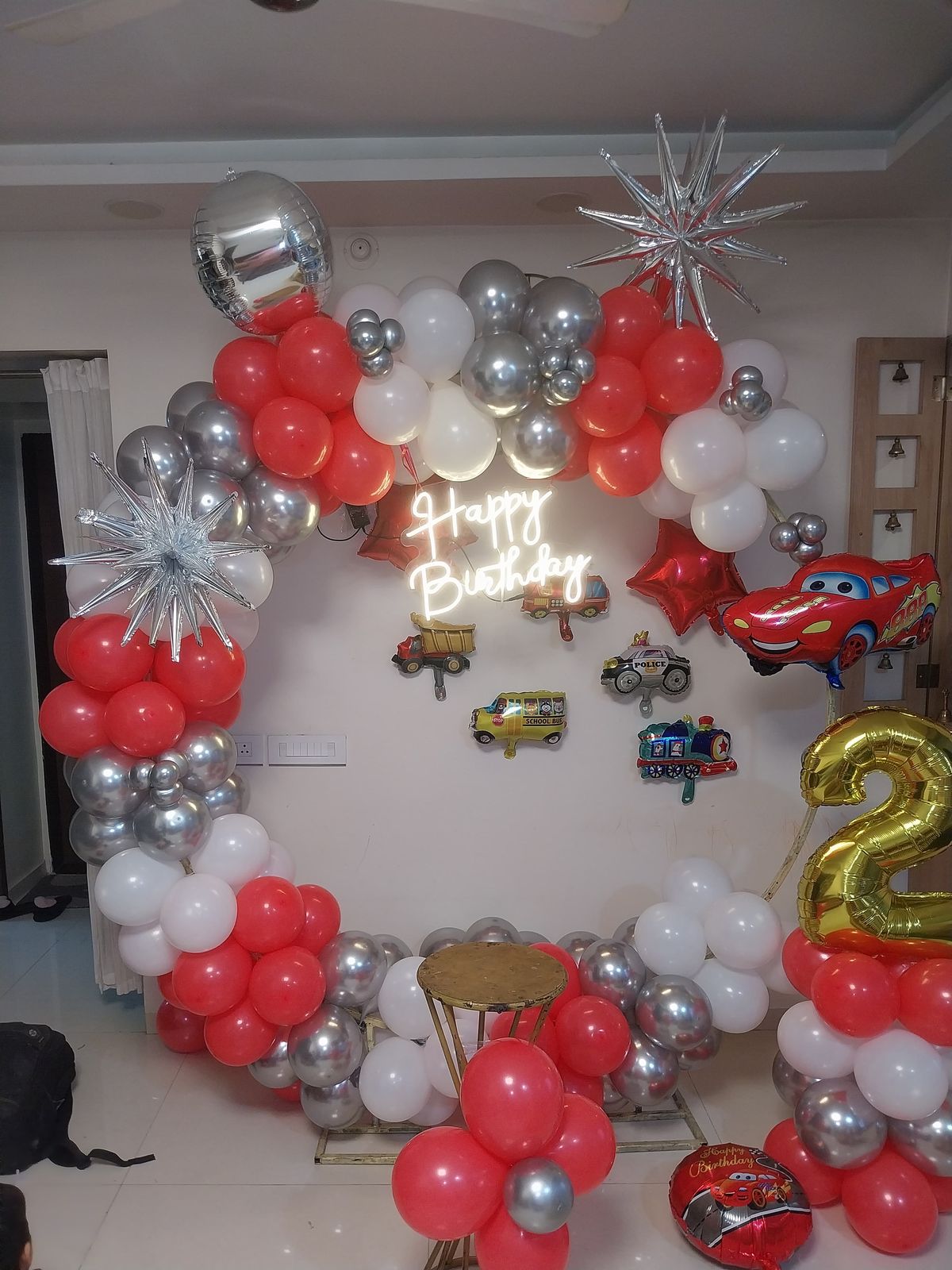 Car theme birthday decoration 2nd birthday decoration 